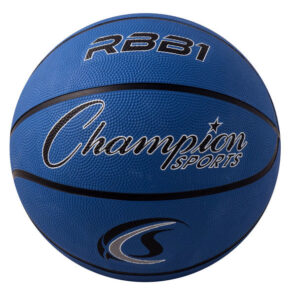 Champion Sports Official Size 7 Rubber Basketball, Blue